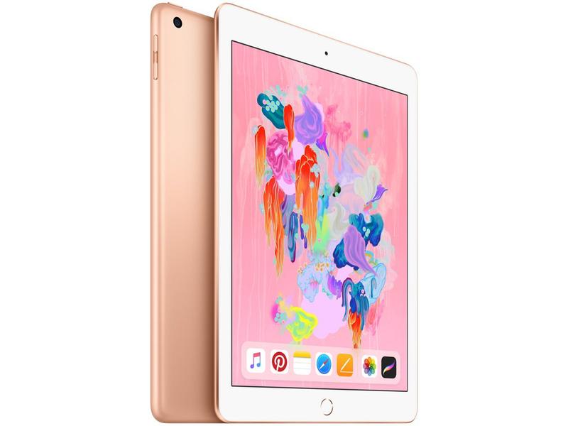 iPad 9,7” 6ª Geração Apple Wi-Fi + Cellular 128GB - Dourado